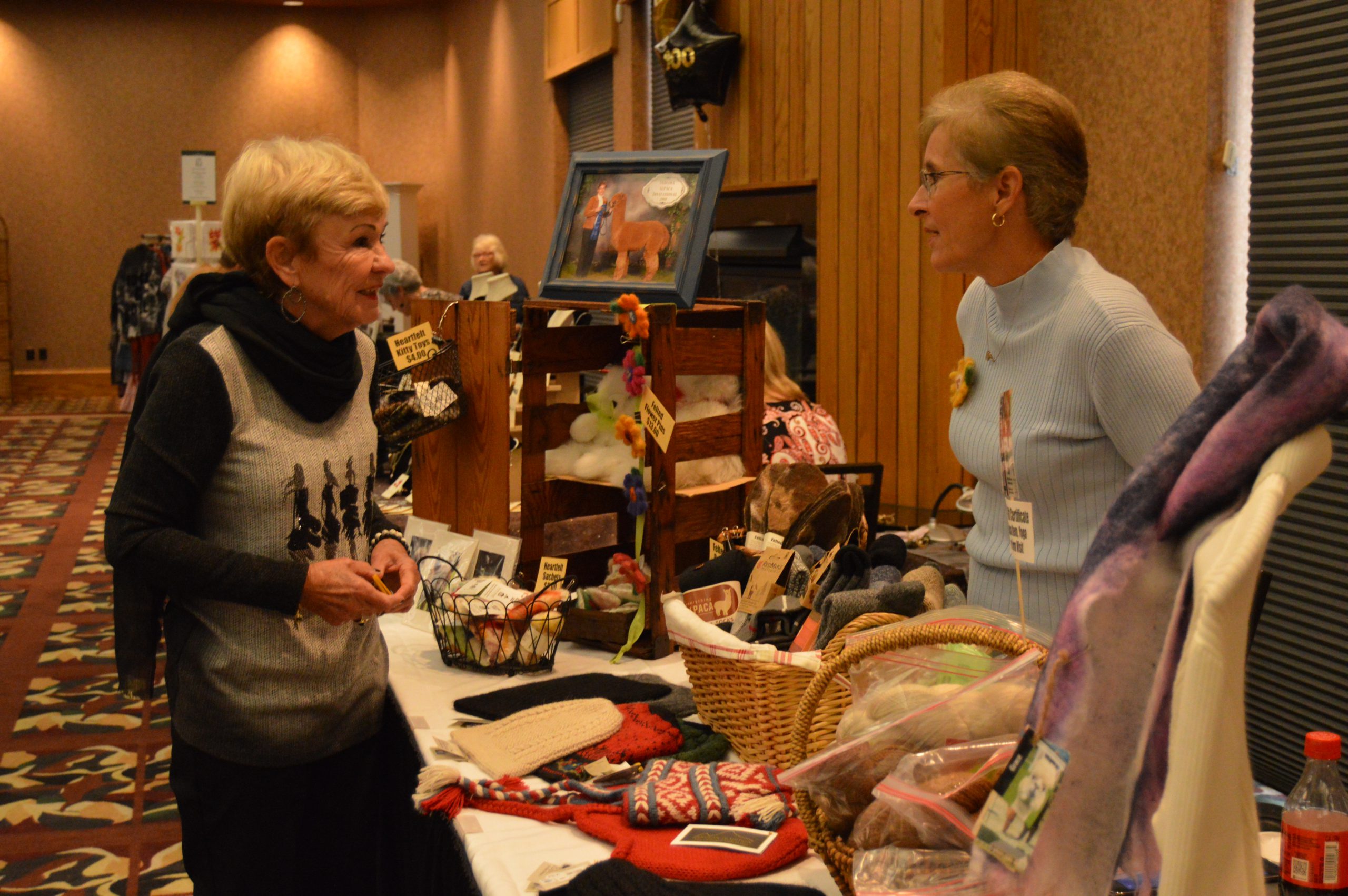 Vendor and guest at the Style Show